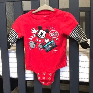 Mickey long sleeved onesie